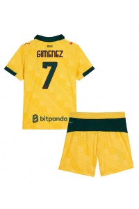 AC Milan Santiago Gimenez #7 Babyklær Tredje Fotballdrakt til barn 2025-26 Korte ermer (+ Korte bukser)